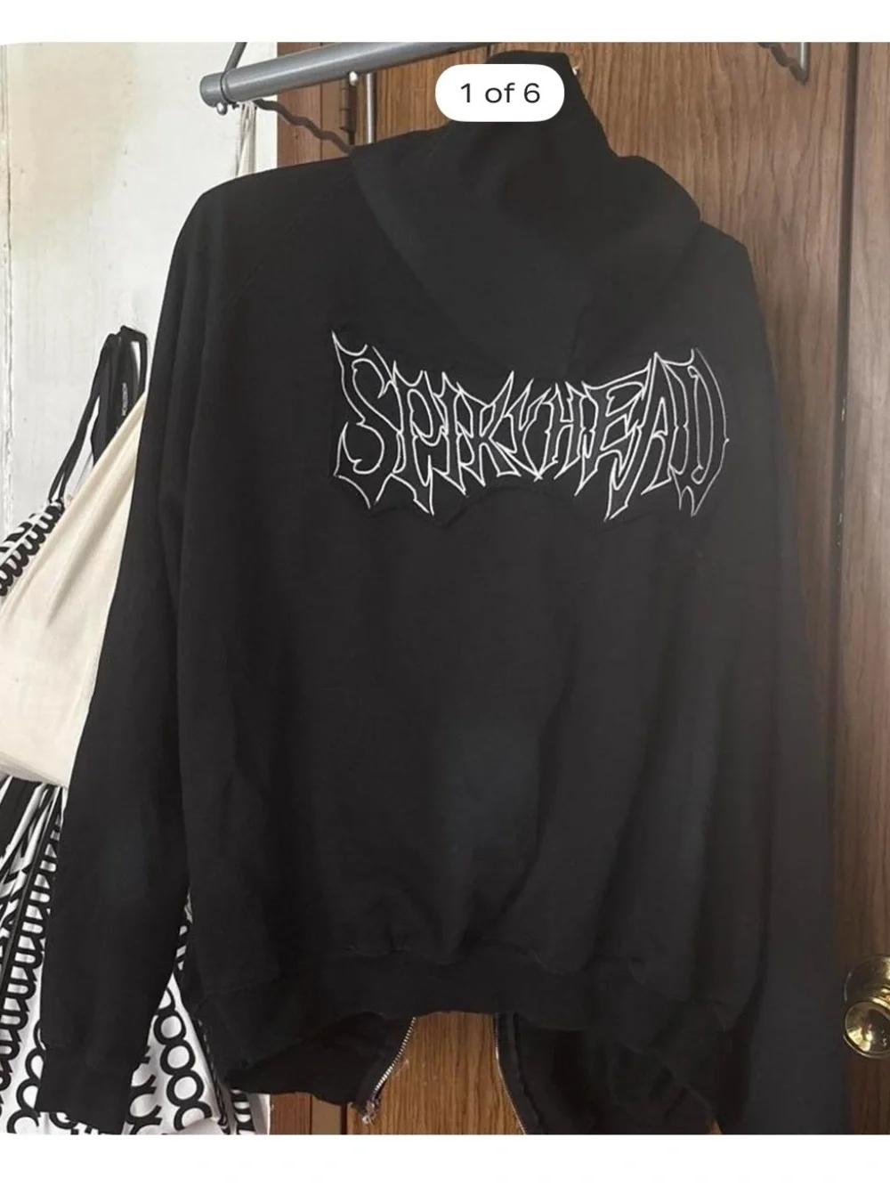 Black 'Spiky head Graphic Hoodie - Men's Sweater